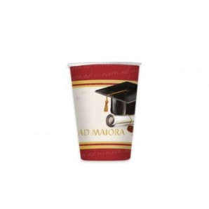 Bicchieri Big Party a tema Laurea Ad Maiora 250 ml - conf. 6 pz - 76171