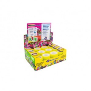 Ricarica nastro adesivo Eurocel Memograph scrivibile e removibile - 50 mm x 10 m - in PVC - giallo - 021500652