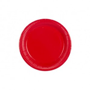 Piatti in carta Party Go rossi conf. 20 pz D.23 cm AK0026