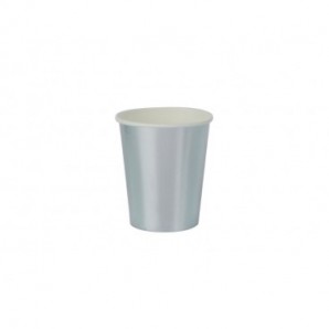 Bicchieri di carta Party Go 27 ml conf. 16 pz argento AK0043