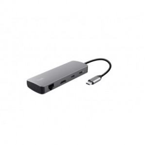 Adattatore multiporta Trust Dalyx in alluminio 8-in-1 25672