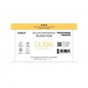 Pellicola protettiva per Smartphone Celly Dubai Glossy Electric Plate - conf. 20 pz - PROFILMPRO20