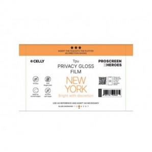 Pellicola protettiva per Smartphone Celly New York Glossy - conf. 5 pz - Pro Privacy - PROFILMPRO5PRIV