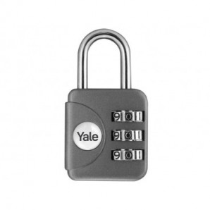 Lucchetto a combinazione per bagagli Yale grigio - 28 mm - YYP1/28/121/1G