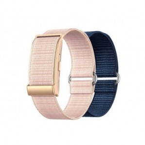 Braccialetto fitness screenless Nilox per monitoraggio della salute - IP68 - doppio cinturino rosa e blu