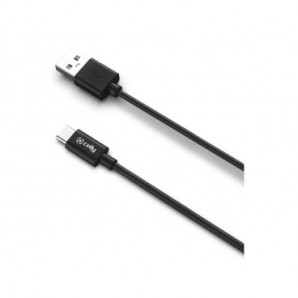 Cavo USB-A / USB-C in gomma Celly 15W - nero USB-C