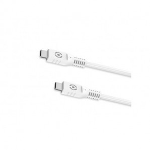 Cavo USB-C / USB-C in PVC Celly 60W 1 m - bianco USBCUSBCWH