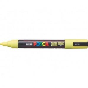 Marcatore a tempera POSCA Uni-Ball punta tonda 1,8-2,5 mm giallo sunshine M PC5M GSL