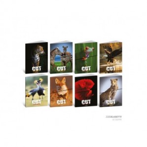 Maxi quaderno Blasetti Animal Cut A4 - 80 g/m² - 20+1 ff - bianco - conf. 10 pezzi - 9245