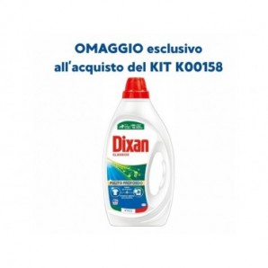 Detersivo liquido per bucato Dixan Classico 19 lavaggi conf. da 6 pezzi in OMAGGIO al KIT K00158 - 2966711