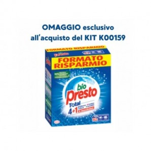 Detersivo lavatrice in polevere Bio Presto 62 lavaggi in OMAGGIO al KIT K00159 - 2956351