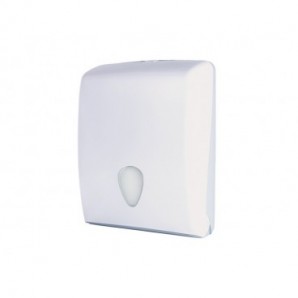 Distributore di carta asciugamani piegata a C, Z o V Medial Stilevo bianco - fino a 600 ff - 37x13x27,7 cm