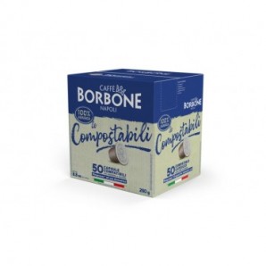Capsule compatibili e compostabili Nespresso Caffè Borbone 100% arabica - conf. 50 pz - REBARABICACOMP050N