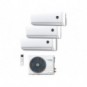 Condizionatore con pompa di calore R32 unità esterna + trial split Irradio Belair 27.000 BTU + 9000 BTU + 9000 BTU