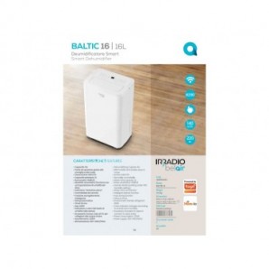 Deumidificatore Smart con ruote e wifi Irradio Belair Baltic 16 - 16 L - 158660062