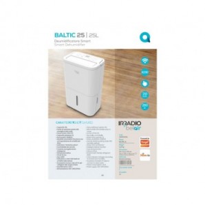 Deumidificatore Smart con ruote e wifi Irradio Belair Baltic 25 - 25 L - 158660069