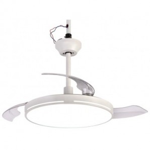 Ventilatore da soffitto Melchioni Family con luce led con telecomando a 6 velocità 3 pale - 118620074