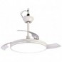 Ventilatore da soffitto Melchioni Family con luce led con telecomando a 6 velocità 3 pale - 118620074