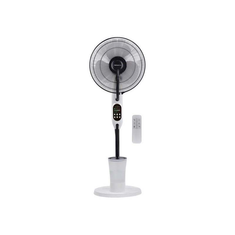 Ventilatore nebulizzatore 40 cm Melchioni Family con telecomando a 3 velocità bianco/nero 80W - 118620065