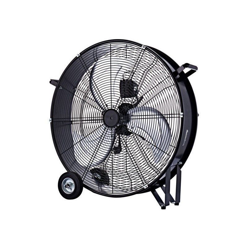Ventilatore industriale a 3 velocità Melchioni Family con ruote nero Ø 60 cm 118620063