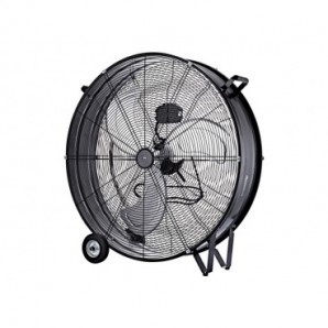 Ventilatore industriale a 3 velocità Melchioni Family con ruote nero Ø 75 cm 118620064