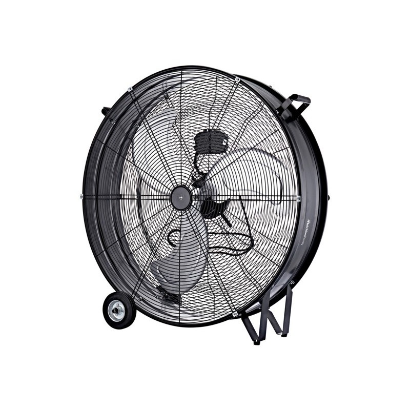 Ventilatore industriale a 3 velocità Melchioni Family con ruote nero Ø 75 cm 118620064