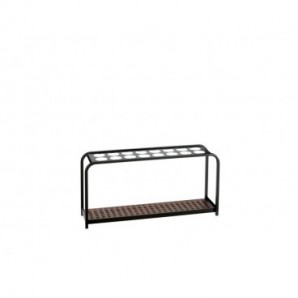 Portaombrelli Medial Multi a 16 posti in metallo nero 260x1002x520 mm - 714029