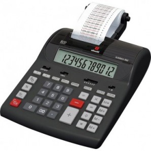 Calcolatrice scrivente da tavolo OLIVETTI Summa 302EU con display LCD a 12 cifre nero - B4645 000_436264