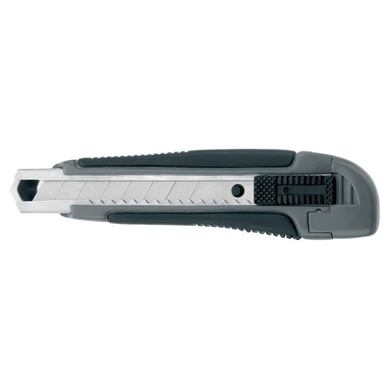 Cutter Westcott Premium larghezza lama 18 mm - guida lama metallo grigio / nero nero E-84005 00