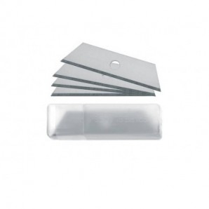 Lame di ricambio Westcott 18 mm forma trapezoidale argento Conf. 10 pezzi - E-84020 00_934506