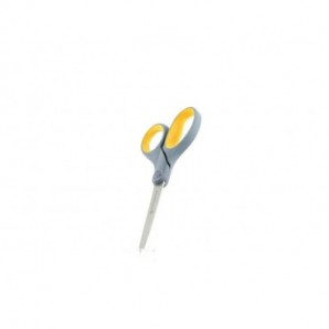 Forbici Westcott Softgrip Titanium Super lame arrotondate asimmetriche giallo/grigio 21 cm - E-30481 00_934500