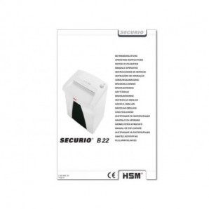 Distruggidocumenti HSM SECURIO B22 bianco taglio a strisce 5,8mm 1831121_81468X