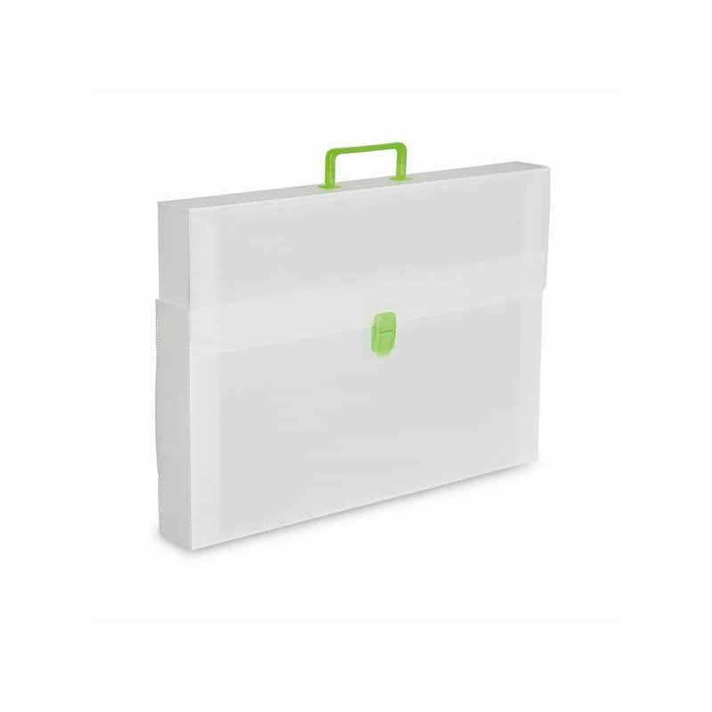 Valigetta portadisegni DISPACO a una chiusura polionda cannettato bianco traspar. 53x38 cm dorso 3,5 cm - EURO 4T_867511