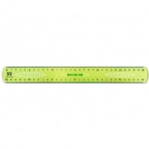 Triplo decimetro ARDA Linea Elastika plastica flessibile verde trasparente 30 cm - EL30P_137234