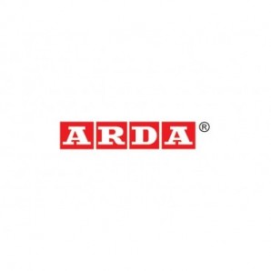 Forbice ARDA ABS/acciaio INOX rosso Left per mancini 13 cm FA1206