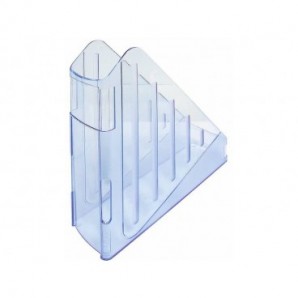 Portariviste ARDA Classic polistirolo antiurto azzurro trasparente 7,5x27x29,5 cm - TR4118BL_080605