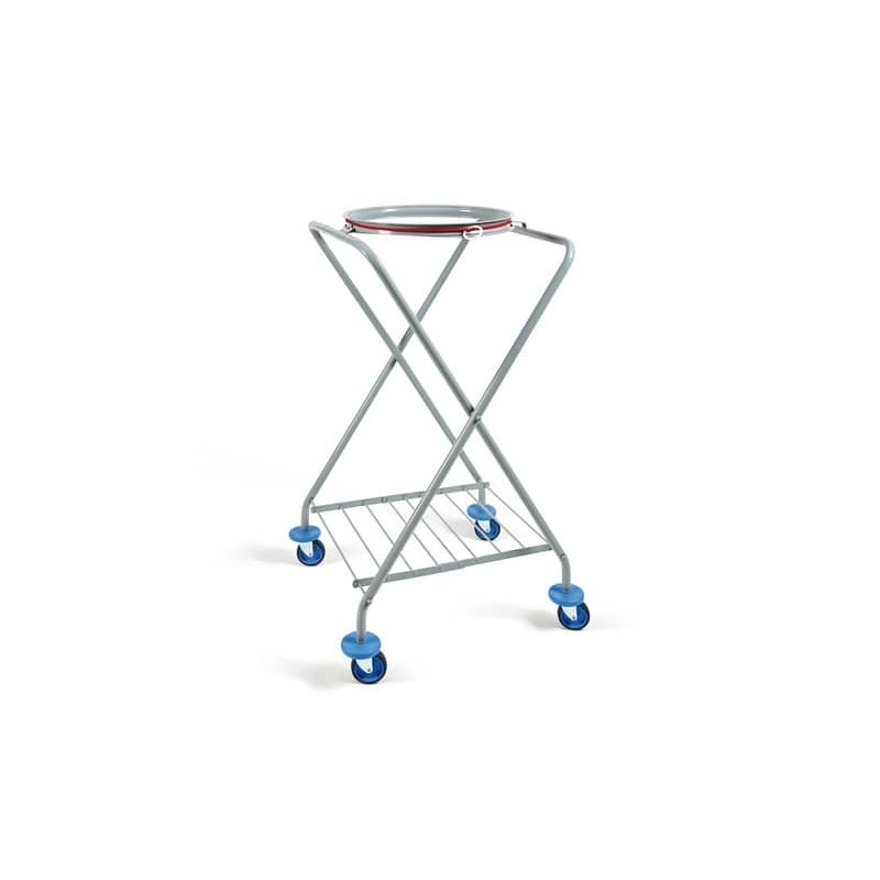 Carrello portasacco Perfetto Factory pieghevole grigio/ particolari blu 0470G_359044