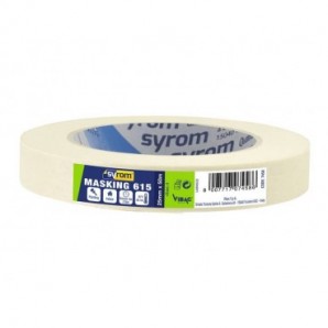 Nastro adesivo in carta Masking 615 SYROM avorio formato 25 mm x 50 m 7458_258196