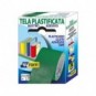 Nastro adesivo in tela Tes 702 SYROM formato 38 mm x 2,7 m - materiale tela plastificata verde - 7575_258846