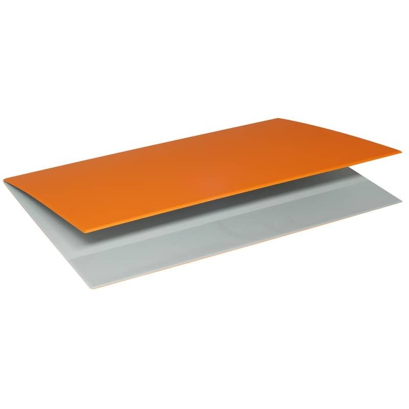 Sottomano Doppio Neon Orna f.to 49x34,5 cm in plastica morbida Soft-touch  arancione - 0107NEO5300_164442