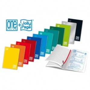 Quaderno Maxi One Color punto metallico 21 ff righe 1RC A4 - 21x29,7 cm - 1414_939843