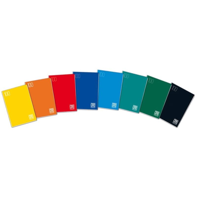 Quaderno Maxi One Color punto metallico con copertina in colori assortiti 100