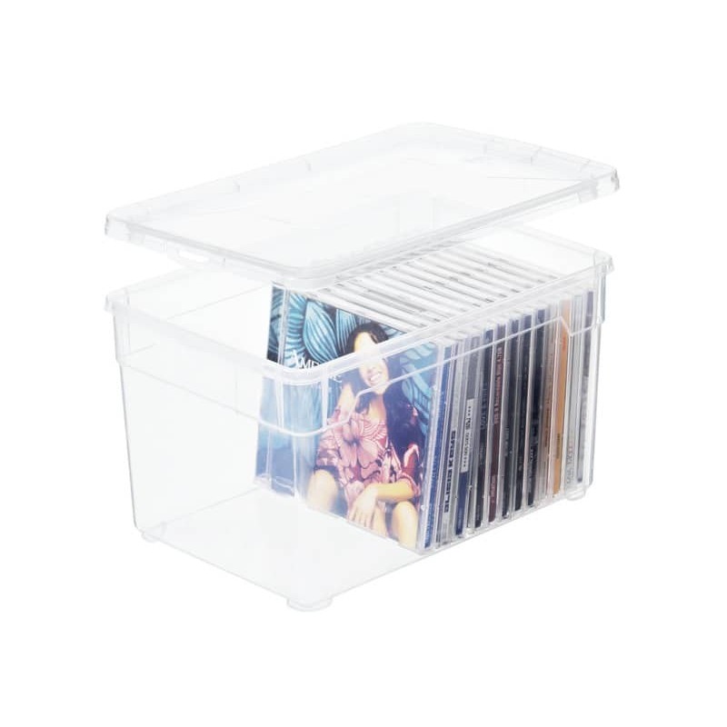 Contenitore Rotho Clear Box in PPL impilabile trasparente - 5 l. F707802_302647