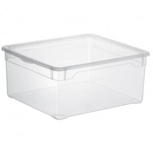 Contenitore Rotho Clear Box in PPL impilabile trasparente - 18 l. F707805_160412