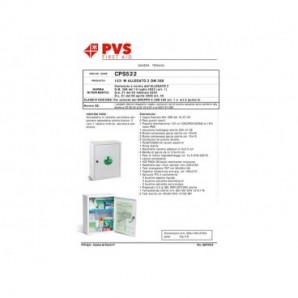Armadietto Pronto Soccorso PVS 2 vani - 1 ripiano interno bianco cps522_184061
