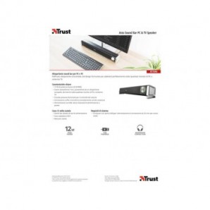 Altoparlante Sound Bar per PC e TV Trust Asto Sound USB 12 W nero 21046_939934