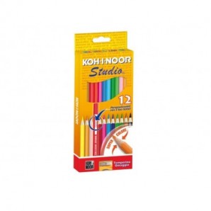 Astuccio matite colorate KOH-I-NOOR Legno 12pz - DH3312_533321