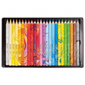 Astuccio matite multicolore KOH-I-NOOR legno di cedro 23 colori 23 matite + 1 blender - H3408024_84852X