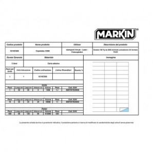 Etichette bianche MARKIN permanenti 70x25 mm senza margine conf. da 1200 etichette - X210C506_137111