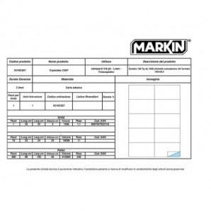 Etichette bianche MARKIN permanenti 105x59,4 mm senza margine conf. da 1000 etichette - X210C507_137104